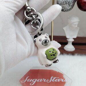 COACH bear ghost bag Charm keychain